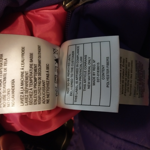 Arctix Purple Snow Bib Overalls size 18 months - Picture 4 of 6